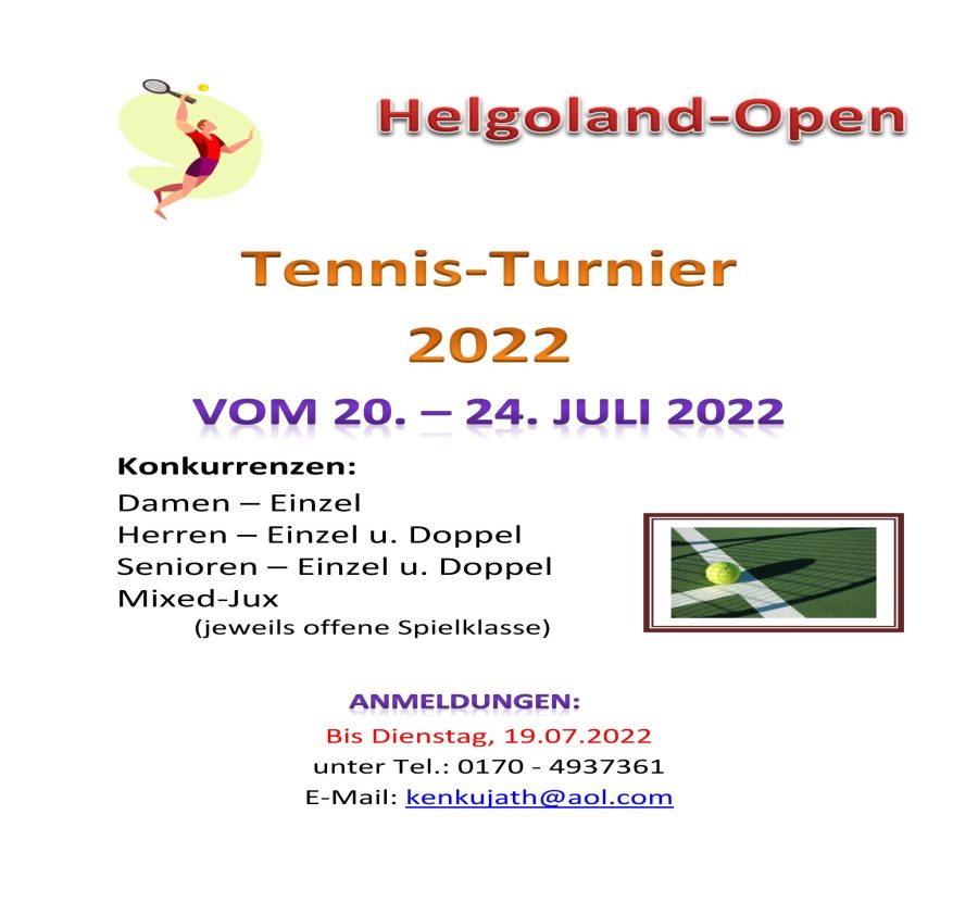 Tennis-Turnier “Helgoland-Open”